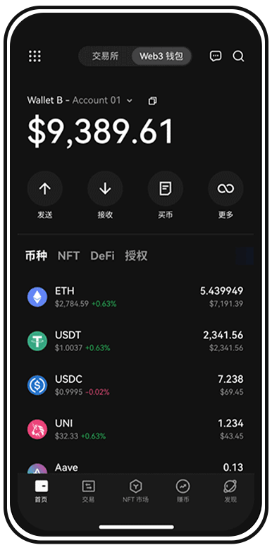eth钱包交易所官网页面展示